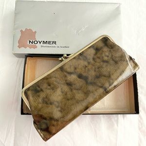 Noymer Vintage Green Leather Wallet